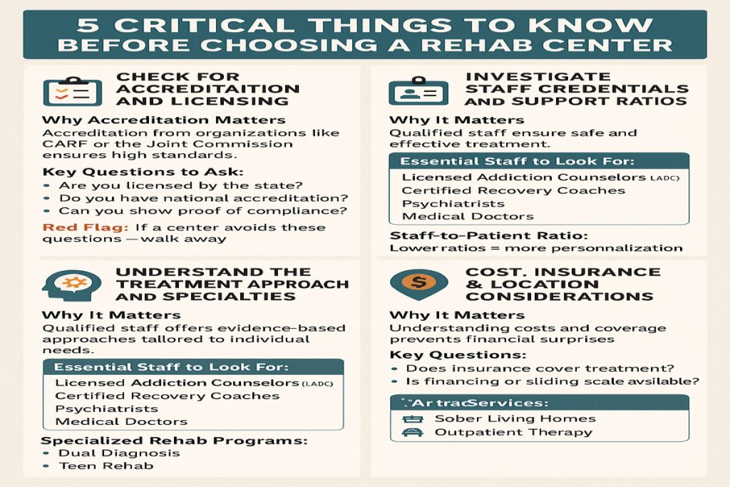 How to Choose the Right Rehab Center: 5 Critical Things to Know 2 How to Choose the Right Rehab Center